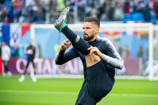 Olivier Giroud of France prior to the FIFA World Cup semi