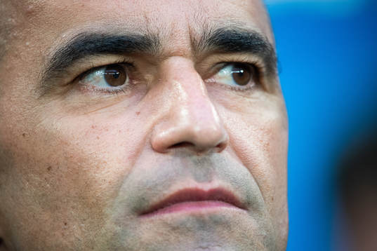 Head coach Roberto Martinez of Belgium prior to the FIFA