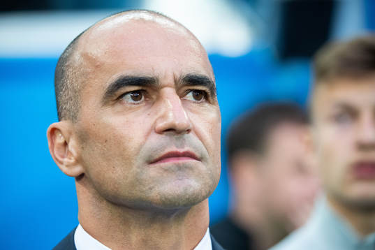 Head coach Roberto Martinez of Belgium prior to the FIFA