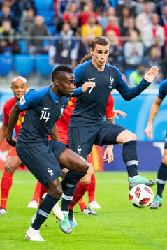 Blaise Matuidi and Antoine Griezmann of France