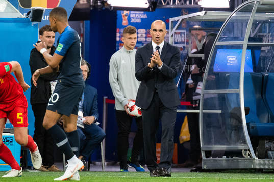 head coach Roberto Martinez of Belgium