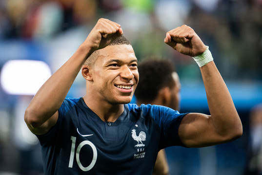 Kylian Mbappe celebrate