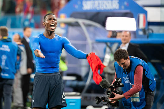 Paul Pogba of France celebrate
