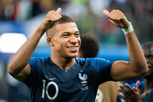 Kylian Mbappe celebrate