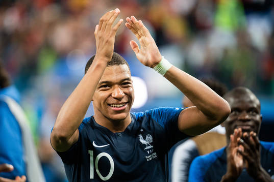 Kylian Mbappe celebrate
