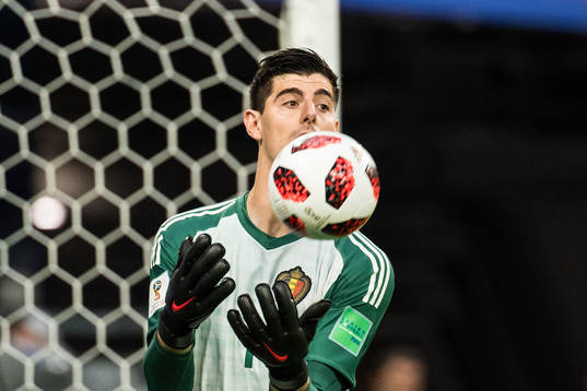 Goalkeeper Thibaut Courtois of Belgium