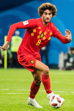 Marouane Fellaini of Belgium