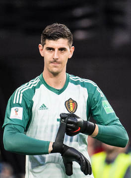 Goalkeeper Thibaut Courtois of Belgium