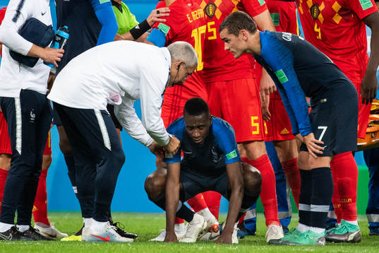 Blaise Matuidi of France is looked