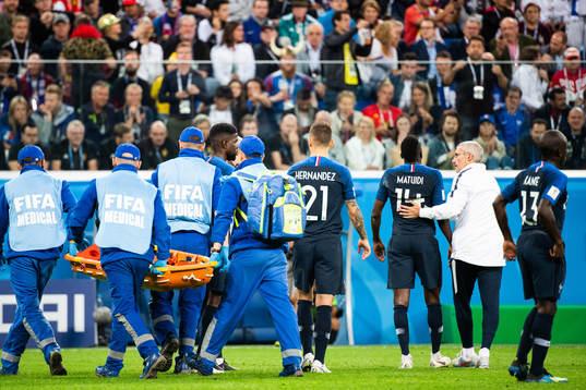 Blaise Matuidi of France leaves the pitch