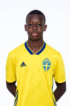 Ousman Njie i P17-landslaget