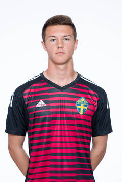 Elias Lindgren, målvakt i P17-landslaget