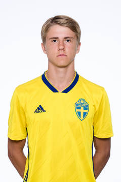 Erik Ahlstrand i P17-landslaget