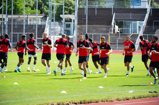 Fotbollsträning med Crystal Palace