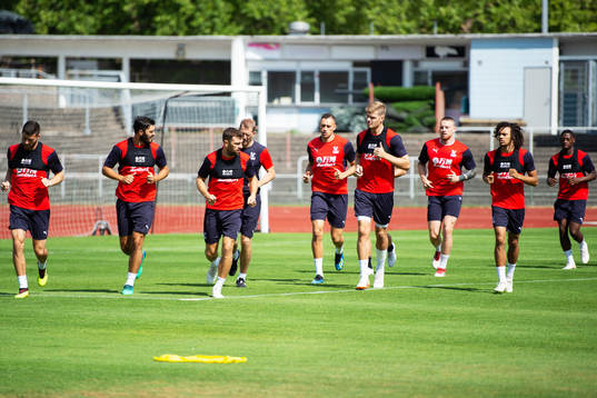 Fotbollsträning med Crystal Palace