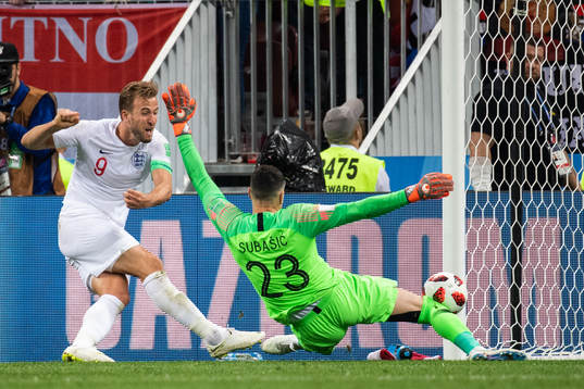 Harry Kane of England with a chance to score against