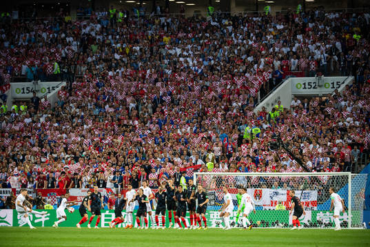 Kieran Trippier of England scores behind goalkeeper