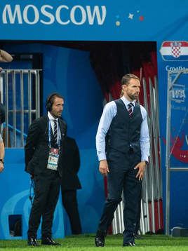 Head coach Gareth Southgate of England