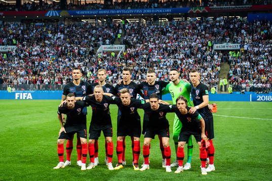 Starting eleven of Croatia Dejan Lovren, Ivan Strinic,