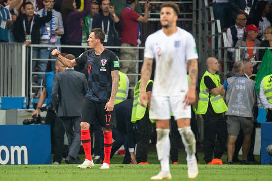 Mario Mandzukic of Croatia celebrates
