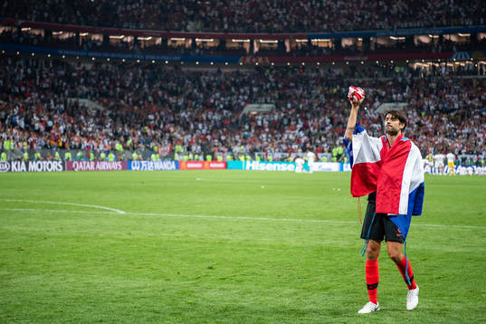 Vedran Corluka of Croatia celebrate