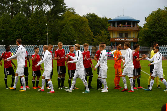 The team prior the UEFA Europa League qualifying match