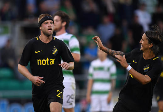 Daniel Sundgren of AIK celebrates