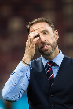 Head coach Gareth Southgate of England