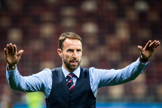 Head coach Gareth Southgate of England