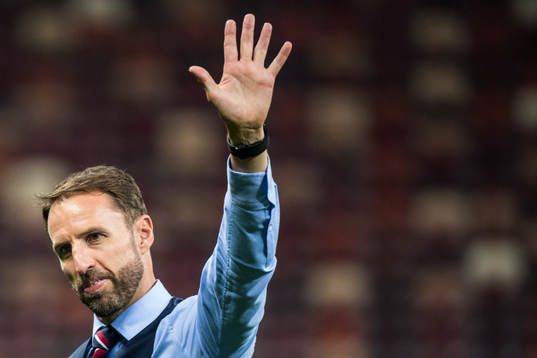 Head coach Gareth Southgate of England