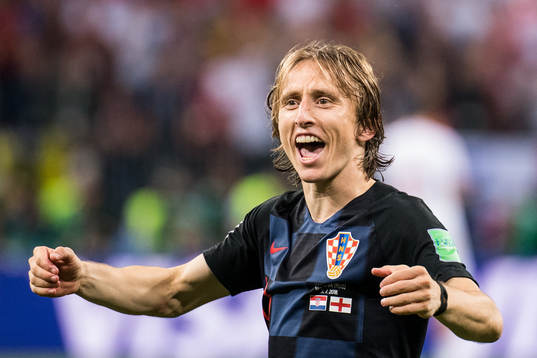 Luka Modric of Croatia celebrates