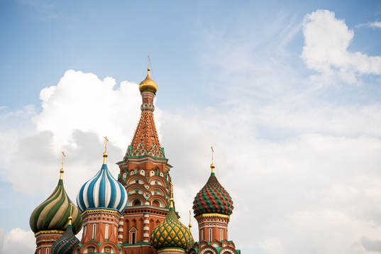The Saint Basil's Cathedral at the Red Square