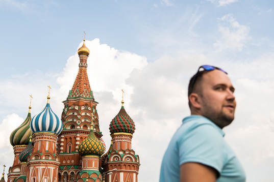 The Saint Basil's Cathedral at the Red Square