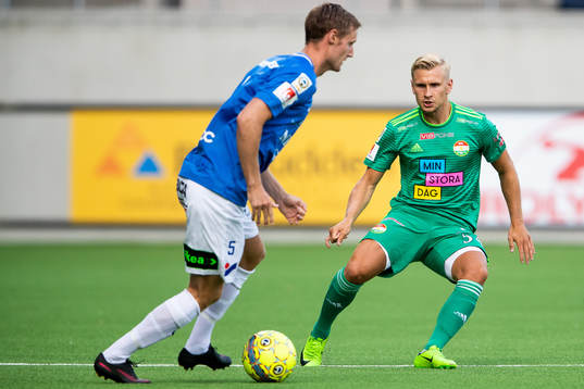 Trelleborgs Anton Tideman och Dalkurds Simon Strand
