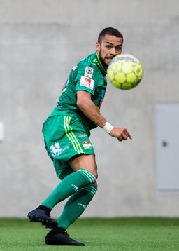 Dalkurds Malkolm Moenza gör 1-0 för Dalkurd