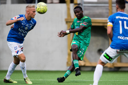 Trelleborgs Johan Brannefalk och Dalkurds Mohamed Buya Turay