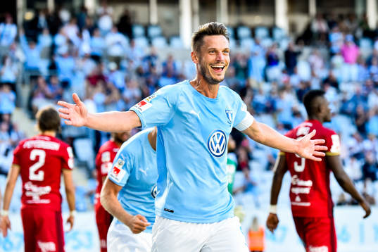 Malmö FFs Markus Rosenberg jublar