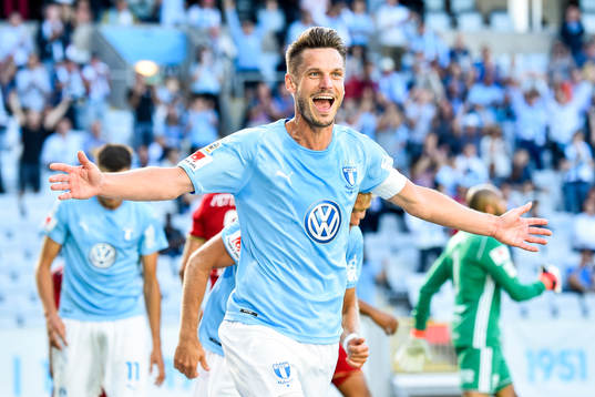 Malmö FFs Markus Rosenberg jublar