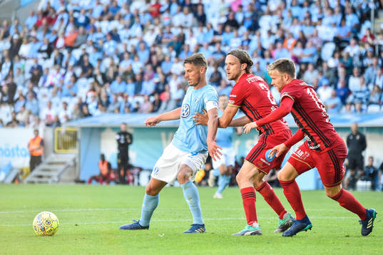 Malmö FFs Markus Rosenberg och Östersunds Tom Pettersson