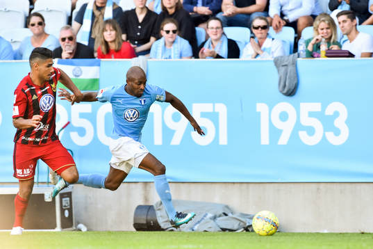 Östersunds Hosam Aiesh och Malmö FFs Fouad Bachirou