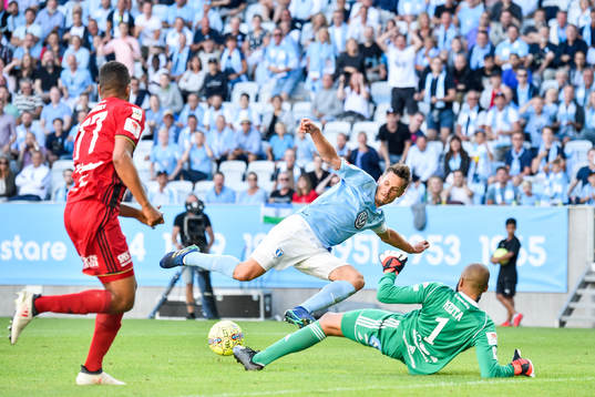 Östersunds Noah Sonko Sundberg, Malmö FFs Markus