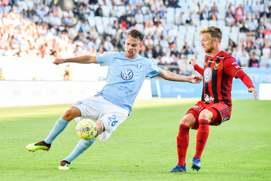 Malmö FFs Andreas Vindheim och Östersunds Dennis Widegren