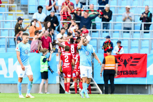 Malmö FFs Arnór Ingvi Traustason och Behrang Safari