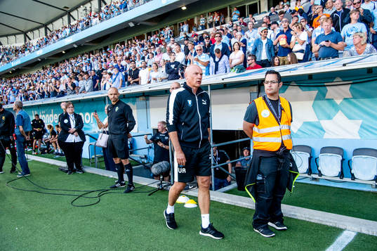 Malmö FFs tränare Uwe Rösler innan fotbollsmatchen i