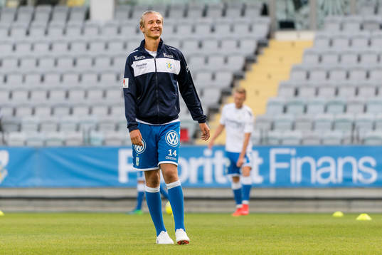 IFK Göteborgs Benjamin Nygren före fotbollsmatchen i
