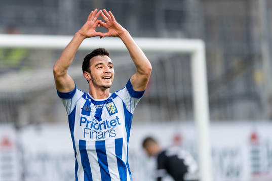 IFK Göteborgs Giorgi Kharaishvili jublar