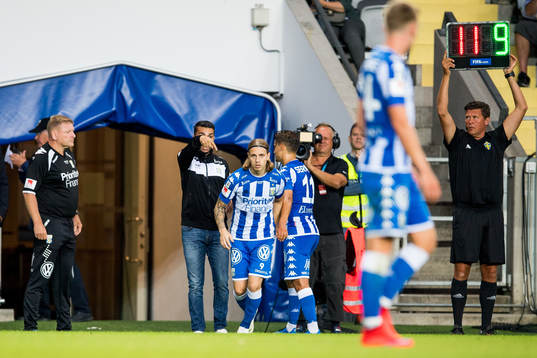 IFK Göteborgs Elias Mar Omarsson och Amin Affane