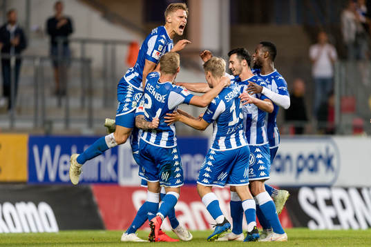IFK Göteborgs spelare jublar