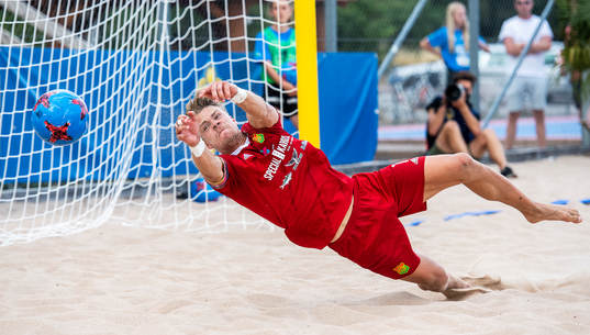 Gais Futsals målvakt Adam Gustafsson