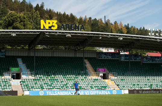 NP# arena innan fotbollsmatchen i Allsvenskan mellan GIF